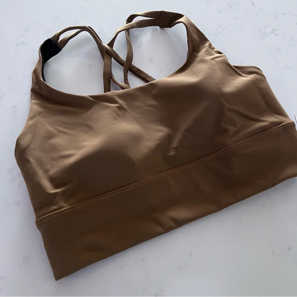 lululemon athletica Brown Cross-Back Sports Bra